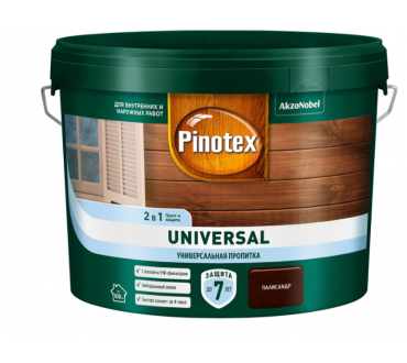 Пропитка для дерева Pinotex Universal 2 в 1 индонезийский тик (9л)